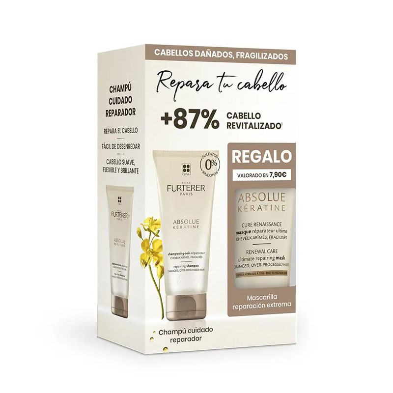 CHAMPU ABSOLUE KERATINE + MASCARILLA RENE FURTERER