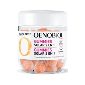 OENOBIOL SOLAR 2 EN 1 60 GOMINOLAS SABOR FRESA