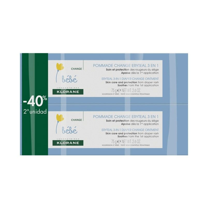 KLORANE BEBÉ ERYTEAL POMADA PACK DUO 2x75 ML