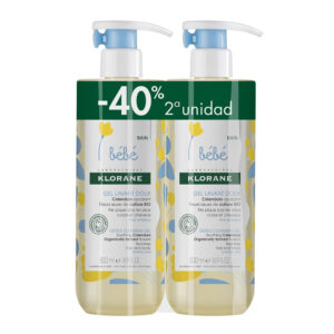KLORANE BEBÉ GEL LIMPIADOR A LA CALÉNDULA PACK 2x500 ML