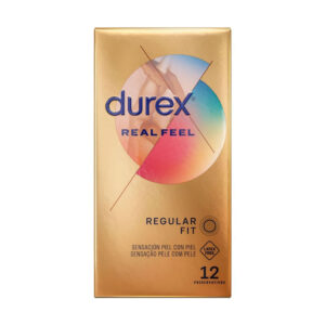 DUREX REAL FEEL PRESERVATIVO SIN LATEX 12 UNIDADES
