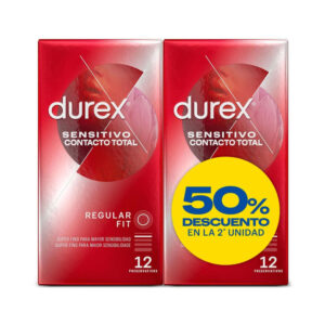 DUREX DUPLO 50 % SENSITIVO CONTACTO TOTAL 12 UNIDADES