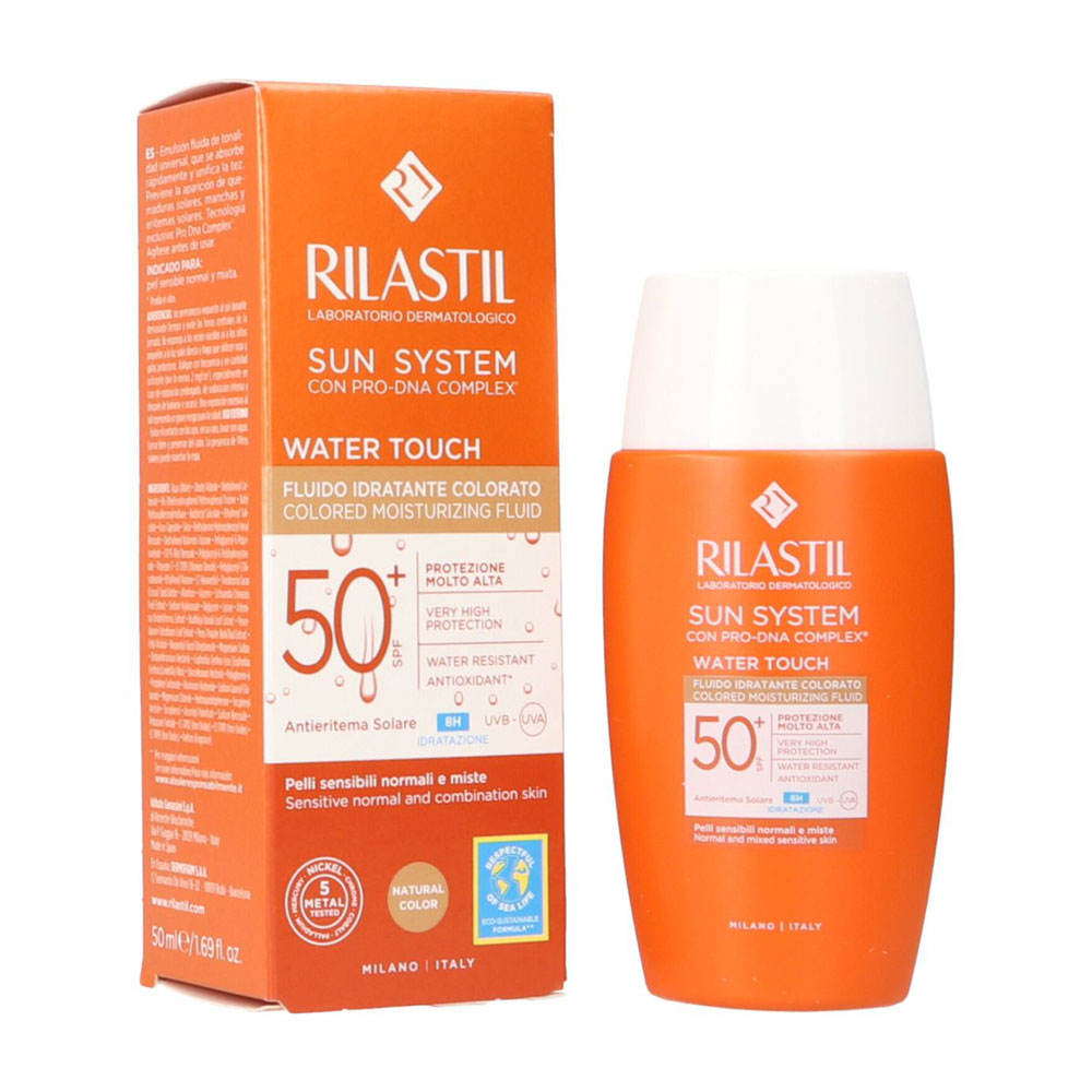 RILASTIL SUN SYSTEM SPF 50+ WATER TOUCH COLOR ENVASE 50 ML