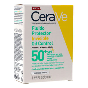 CERAVE FLUIDO INVISIBLE OIL CONTROL SPF 50+ ENVASE 50 ML