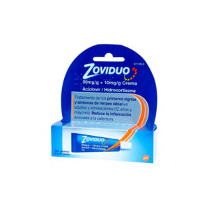 ZOVIDUO 50 MG/G + 10 MG/G CREMA. 1 TUBO DE 2G
