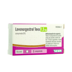 LEVONORGESTREL TEVA EFG 1.5 MG 1 COMPRIMIDO