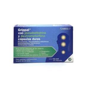 GRIPPAL PSEUDOEFREDRINA DEXTROMETORFANO 16 CAPSULAS