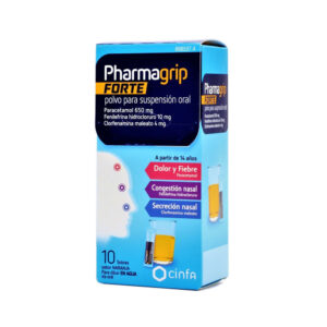PHARMAGRIP FORTE 650/10/4. 10 SOBRES SABOR NARANJA