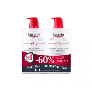 EUCERIN GEL BAÑO + LOCION HIDRATANTE LIGERA 1000ML