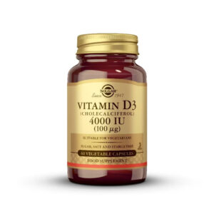 SOLGAR VITAMINA D3 4000 UI 60 CÁPSULAS