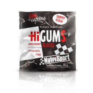 NUTRISPORT HIGUMS BLOCKS CON CAFEÍNA SABOR COLA