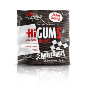 NUTRISPORT HIGUMS BLOCKS CON CAFEÍNA SABOR CÍTRICO