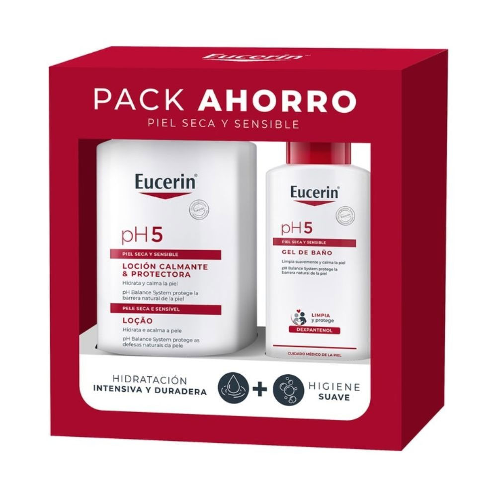 EUCERIN PACK LOCIÓN CALMANTE 1000 ML + GEL BAÑO 200 ML