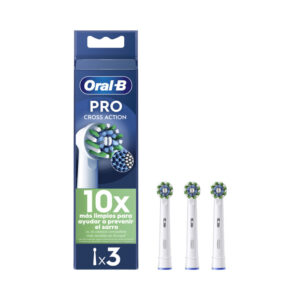 ORAL-B RECAMBIO CEPILLO ELÉCTRICO CROSSACTION 3 X 2 UNIDADES