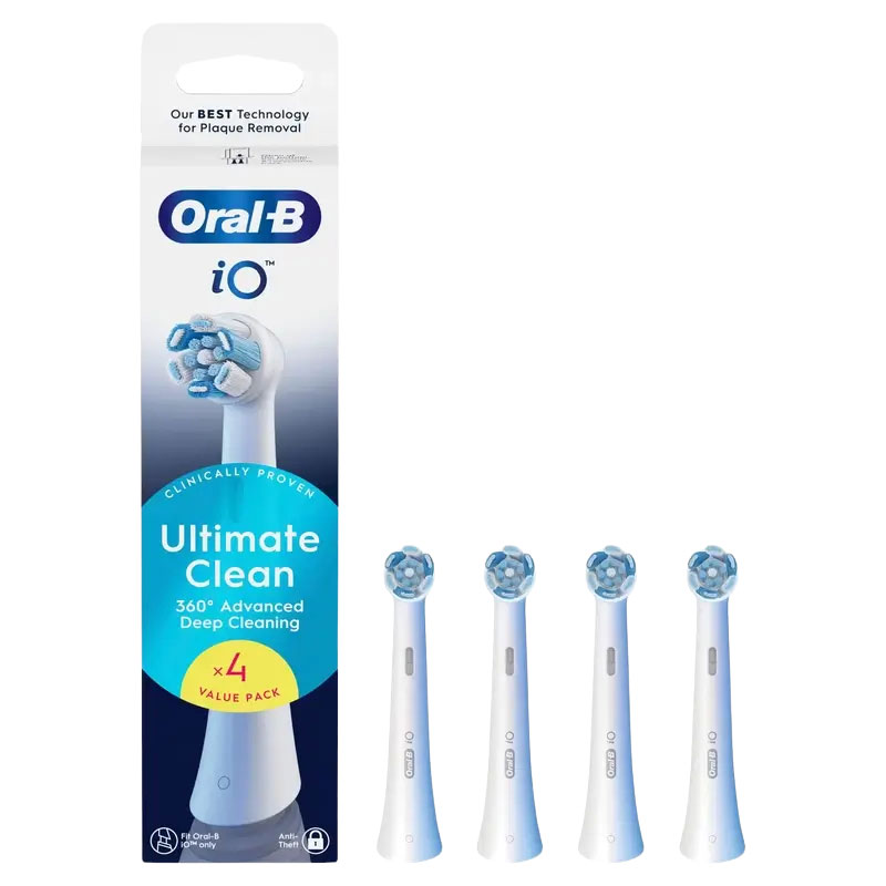 ORAL-B RECAMBIO CEPILLO ELÉCTRICO IO ULTIMATE CLEAN 4 UNIDADES