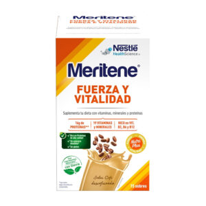 MERITENE FUERZA Y VITALIDAD BATIDO 15 SOBRES DE 30 G CAFÉ