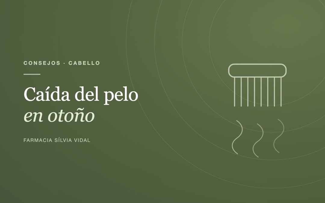 Peine con cabellos cayendo, ilustración de la Farmacia Sílvia Vidal